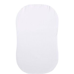 Halo Organic Fitted Bassinet Sheet - white